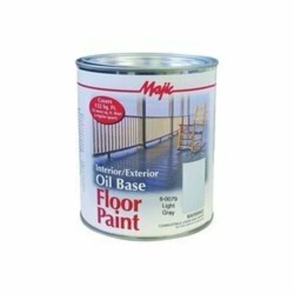 Majic Paints FLOOR PAINT QT LT GRAY OILBASE 8-0079-2
